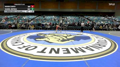 157 lbs Quarterfinal - Hixon Canto, Western Wyoming vs Daniel Zepeda, UNATT-NC State