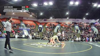 126 lbs Semifinals (8 Team) - Jace Kimling, Hudson vs Christopher West, Decatur