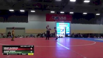56 lbs 1st Place Match - Kaden Sergio, Hammer Time Wrestling Academy vs Grady Glowacki, Ringers Wrestling Club