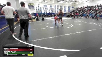 190 lbs Champ. Round 2 - Jordan Puluti, Cypress vs Sophia Escobedo, Elsinore