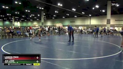 132 lbs Cross Bracket (8 Team) - Landon Price, Iowa Hawks vs Ace Lowe, Ohio Titans Gray