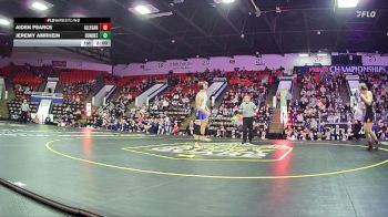 157 lbs Semifinals (8 Team) - Jeremy Amrhein, Dundee HS vs Aiden Pearce, Allegan HS