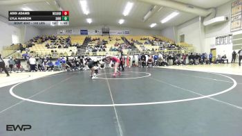 140 lbs Semifinal - Addi Adams, Mcloud HS Girls vs Lyla Hanson, Sand Springs Girls