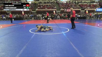 87 lbs Semifinal - Jake Nelson, Cody Wrestling Club vs Tizer Barnhart, Broadus Wrestling Club