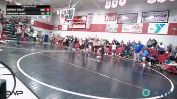 130 lbs Quarterfinal - Eathan Grady, Hornet Wrestling Club vs Ashland Hawk, Salina Wrestling Club