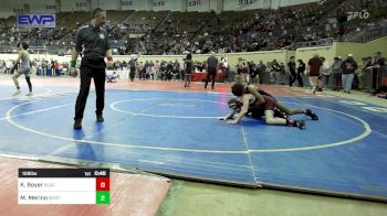 108 lbs Consi Of 16 #1 - Karsten Boyer, Blackwell vs Michael Merino, Westmoore Wresting