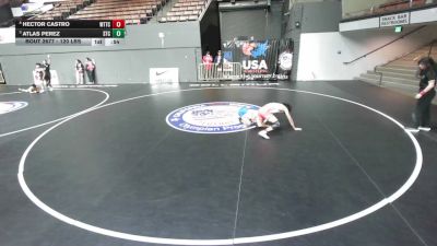 120 lbs Cons. Semis - Atlas Perez, SilvaBack Training Center vs Hector Castro, World Team Training Center