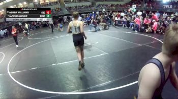130 lbs Champ. Round 1 - Asher Williams, Concordia Wrestling Club vs Jace Bokoskie, Midwest Destroyers Wrestling Club