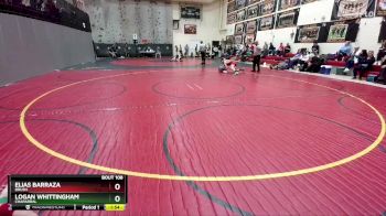 128-128 lbs Round 3 - Logan Whittingham, Chaparral vs Elias Barraza, Brush