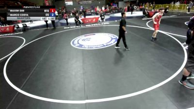138 lbs Quarters - Maxim Sim, World Team Training Center vs Marco Costa, Costa Training Center