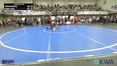 100 lbs Rr Rnd 1 - Jonah Roberts, HURRICANE WRESTLING ACADEMY vs Derek Orth, Sperry Wrestling Club