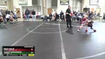 44 lbs Quarterfinal - Riley Willis, Smyrna Wrestling vs Robert Baranowski, Outsiders