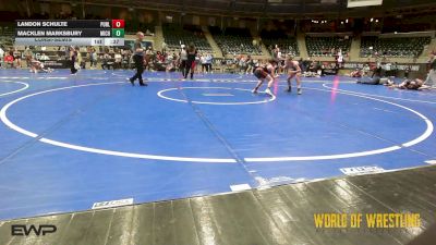 92 lbs Consolation - Landon Schulte, Purler Wrestling vs Macklen Marksbury, Michigan Premier Wrestling Club