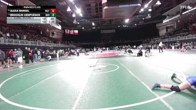 125 lbs Cons. Round 2 - Brooklin Cienfuegos, Davis vs Alexa Rangel, Patterson