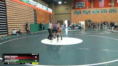 141 lbs Quarterfinal - Diego Peraza, Palomar College vs Juan Espinoza, Rio Hondo College