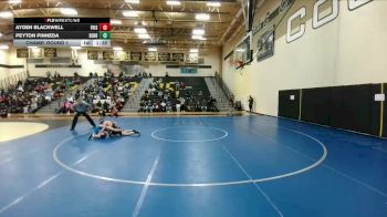 120 lbs Champ. Round 1 - Ayden Blackwell, Frisco vs Peyton Pinneda, Benbrook