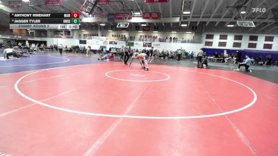 174 lbs Champ. Round 3 - Jagger Tyler, Dakota Wesleyan (S.D.) vs Anthony Rinehart, Marian University (IN)
