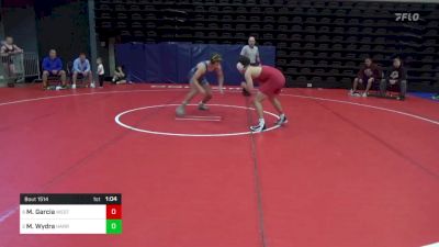 160 lbs Semifinal - Matteo Garcia, West Lawn, PA vs Mason Wydra, Harrisburg, PA