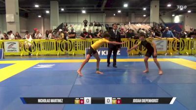 NICHOLAS MARTINEZ vs JOSIAH DIEPENHORST 2025 American National IBJJF Jiu-Jitsu Open Championship