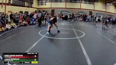 76 lbs Quarterfinal - Amir Fisher Rantisi, Gladiators vs Logan Bonfilio, Mayo Quanchi