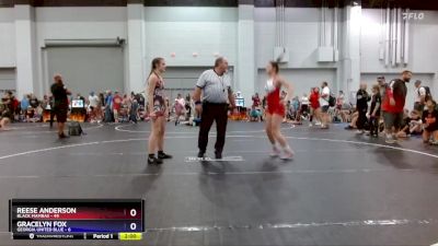 118 lbs Round 1 (8 Team) - Reese Anderson, Black Mambas vs Gracelyn Fox, Georgia United Blue