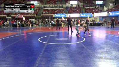 62 lbs Cons. Round 3 - Brantley Van Vleet, Riverton USA Wrestling vs Finnley Everson, Mine Yard Dogs Wrestling Club