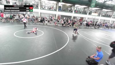 83-90 lbs Cons. Round 2 - Asa Schnowske, Blue Line Training Academy vs Kannin Keefhaver, VICTORY