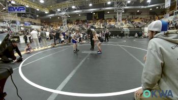 58 lbs Quarterfinal - Ryatt Saunders, Shelton Wrestling Academy vs Hudson Morrow, Choctaw Ironman Youth Wrestling