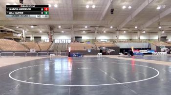 A 106 lbs Champ. Round 1 - Landon Anderson, Millington Central High School vs Will Carter, Greenbrier High School
