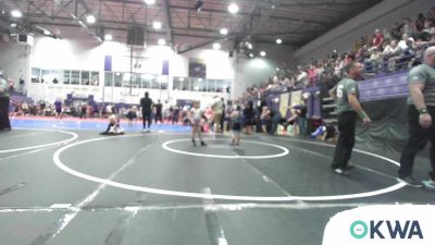 49 lbs Round Of 16 - Geronimo Tecumseh II, Mojo Grappling Academy vs Sterling Stratton, Bristow Elementary Wrestling Club