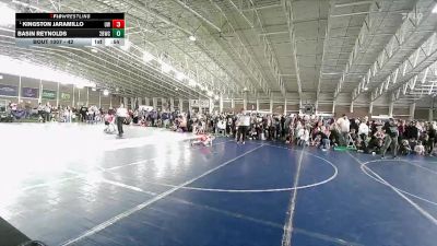 42 lbs Champ. Round 1 - Kingston Jaramillo, Uintah Wrestling vs Basin Reynolds, 208 Badgers Wrestling Club