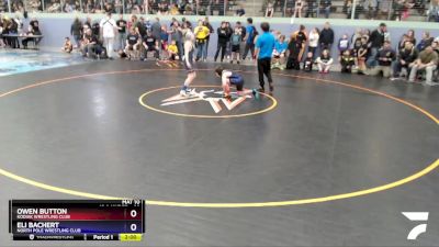 98 lbs Round 1 - Owen Button, Kodiak Wrestling Club vs Eli Bachert, North Pole Wrestling Club