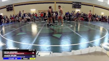 190 lbs Champ. Round 2 - Devin Kendrex, Midwest Regional Training Center vs Mason Grubb, Bloomington South Wrestling Club