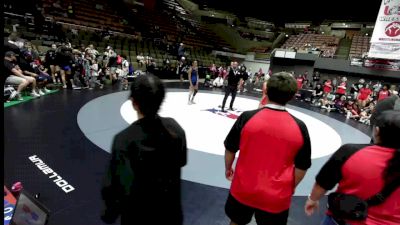 125 lbs Devin Silva, CVWA - Central Valley Wrestling Association vs Journee Brown, KCWA - Kern County Wrestling Association