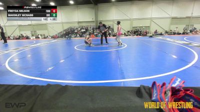 80 lbs Rr Rnd 1 - Freyda Nelson, Funky Singlets K-6 vs MaKinley McNabb, Shelton Wrestling Academy K-6