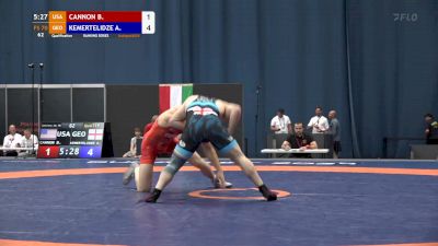 70 kg Qualification - Brandon Cannon, USA vs Akaki Kemertelidze, GEO