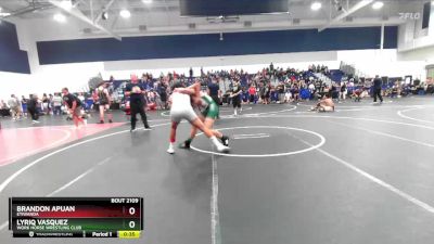 157 lbs Cons. Round 1 - Lyriq Vasquez, Work Horse Wrestling Club vs Brandon Apuan, Etiwanda