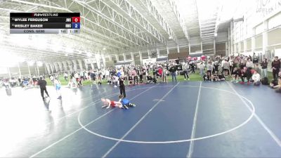 92 lbs Cons. Semi - Wylee Ferguson, JWC vs Wesley Baker, Ravage Wrestling Club