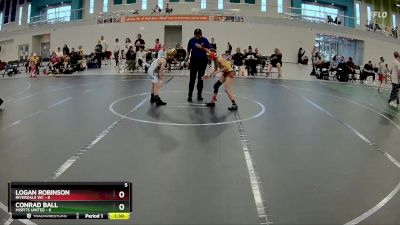 56 lbs Round 2 (6 Team) - Conrad Ball, Misfits United vs Logan Robinson, Riverdale WC