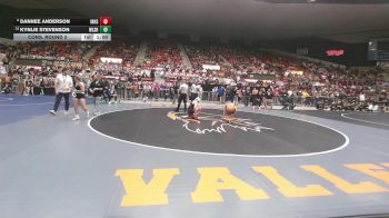 130 lbs Cons. Round 2 - Dannee Anderson, Independence HS vs Kynlie Stevenson, Wellsville HS