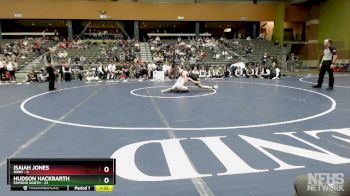 132 lbs Finals (8 Team) - Hudson Hackbarth, EDMOND NORTH vs Isaiah Jones, BIXBY