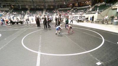 40 lbs Round Of 16 - Reno Ramos, Team Tulsa Wrestling Club vs Rafe Evans, Pryor Tigers