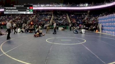 3A 138 lbs Cons. Round 3 - Micah Howard, Tuscola vs Kyle Snyder, Piedmont High School