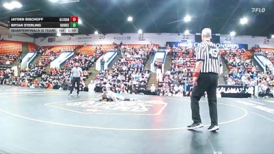 132 lbs Quarterfinals (8 Team) - Bryan Sterling, Dundee vs Jayden Bischoff, Allegan