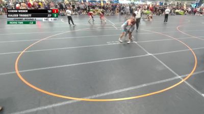 157 lbs Champ. Round 2 - Coehn Weber, Tiger Wrestling Club vs Kaleeb Tribbett, Unattached