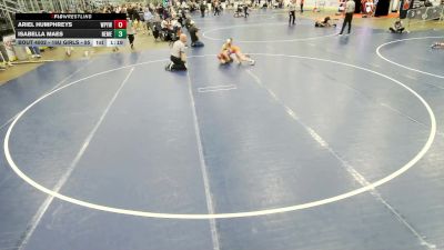 16U Girls - 95 lbs Champ. Round 1 - Ariel Humphreys, West Platte Youth Wrestling Club vs Isabella Maes, New Mexico