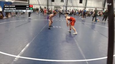 Silver 125 lbs Semifinal - Noah Woods, Unattached vs Brady Phelps, Wisconsin-Whitewater
