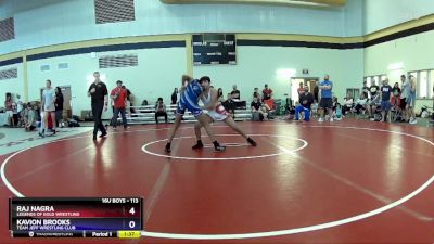 113 lbs 5th Place Match - Raj Nagra, Legends Of Gold Wrestling vs Kavion Brooks, Team Jeff Wrestling Club