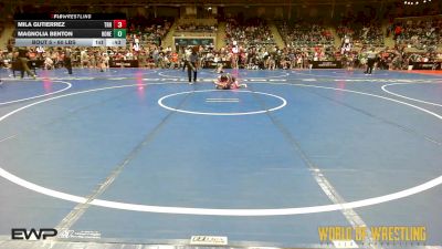 60 lbs Round Of 16 - Mila Gutierrez, Top Rank Hammers vs Magnolia Benton, Honey Badgers Wrestling Club