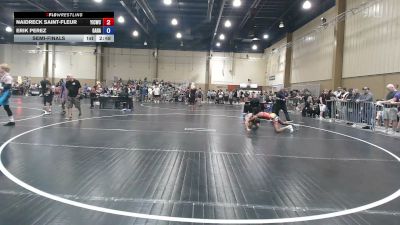 126 lbs Semifinal - Naidreck Saint-fleur, Youth Impact Center Wrestling Club vs Erik Perez, Garage Boyz